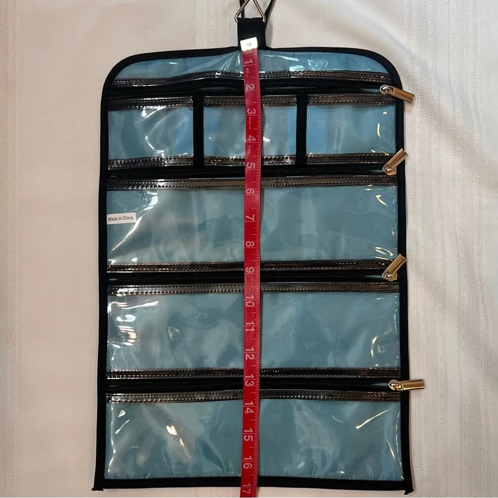 Jewelry Roll Travel Bag Six Zippered‎ Pockets  $5 ADD ON with $15+ Bundle - Picture 5 of 6